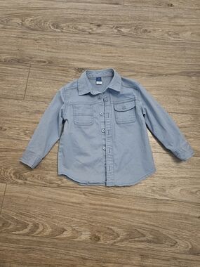 NWOT Old Navy Boys Light Blue Long-Sleeve Button-Down Shirt